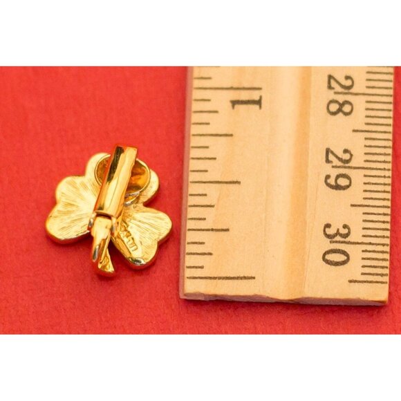 Vintage Clover Irish Lucky Leaf Earrings by avon - F4 - Picture 2 of 2